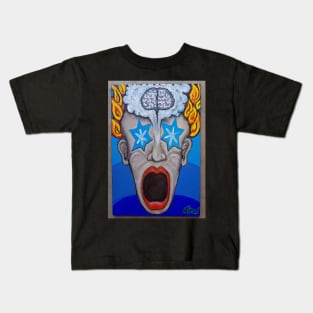 Eyes popped..mouth dropped..tiny mind blown !!! Kids T-Shirt